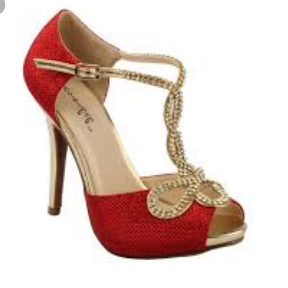 Bonnibel Red Tiara shoes
